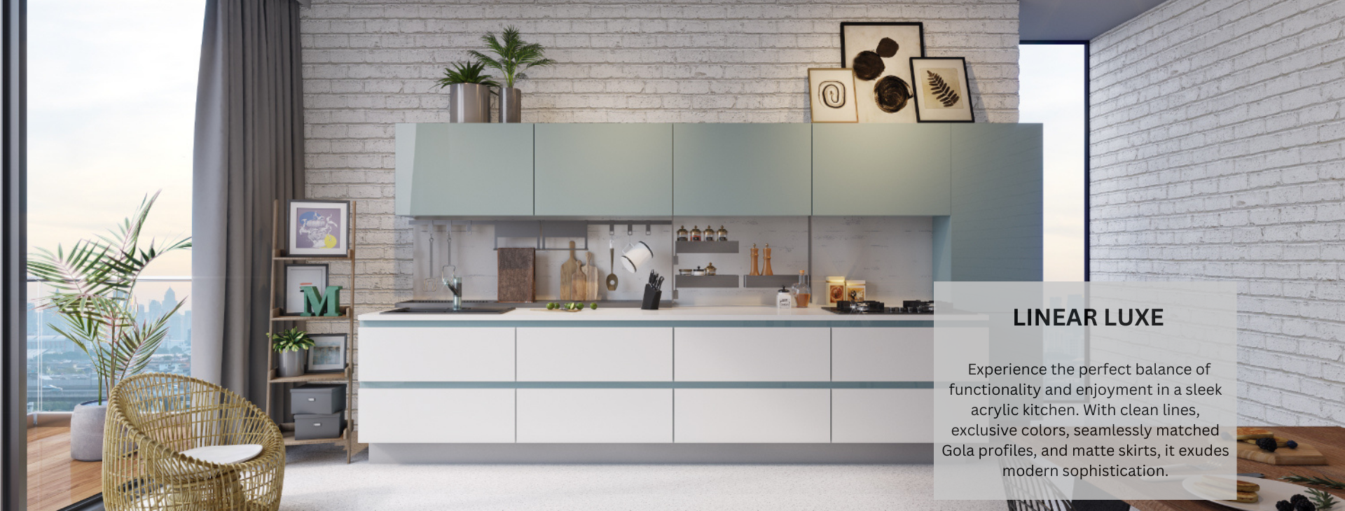 Linear Luxe Kitchen Design